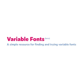 Variable Fonts logo